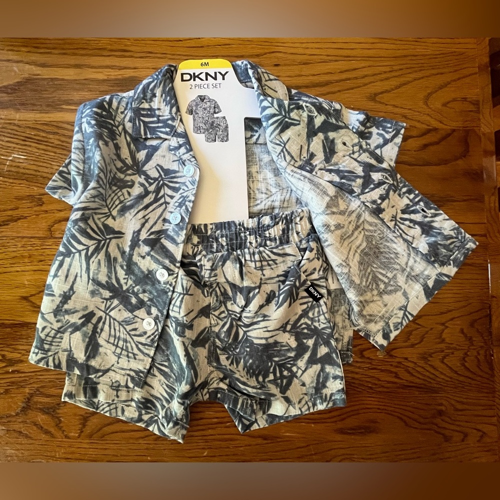 DKNY Baby two-piece Cabana set. Boy’s 6 month. New with tags.